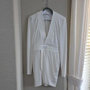Zhivago Eye Of Horus V-Neck Long Sleeve Mini Dress